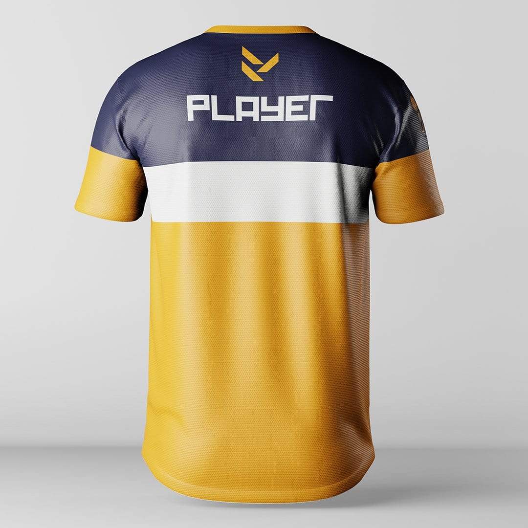 Jersey for E-Sport with Yellow and Black Color, T-shirt Vector