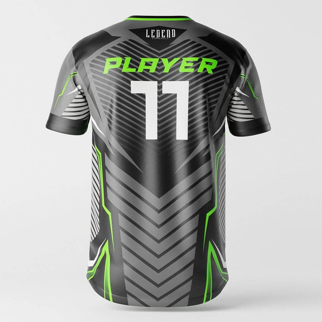 Soccer Black And Green Football Jersey Player-11