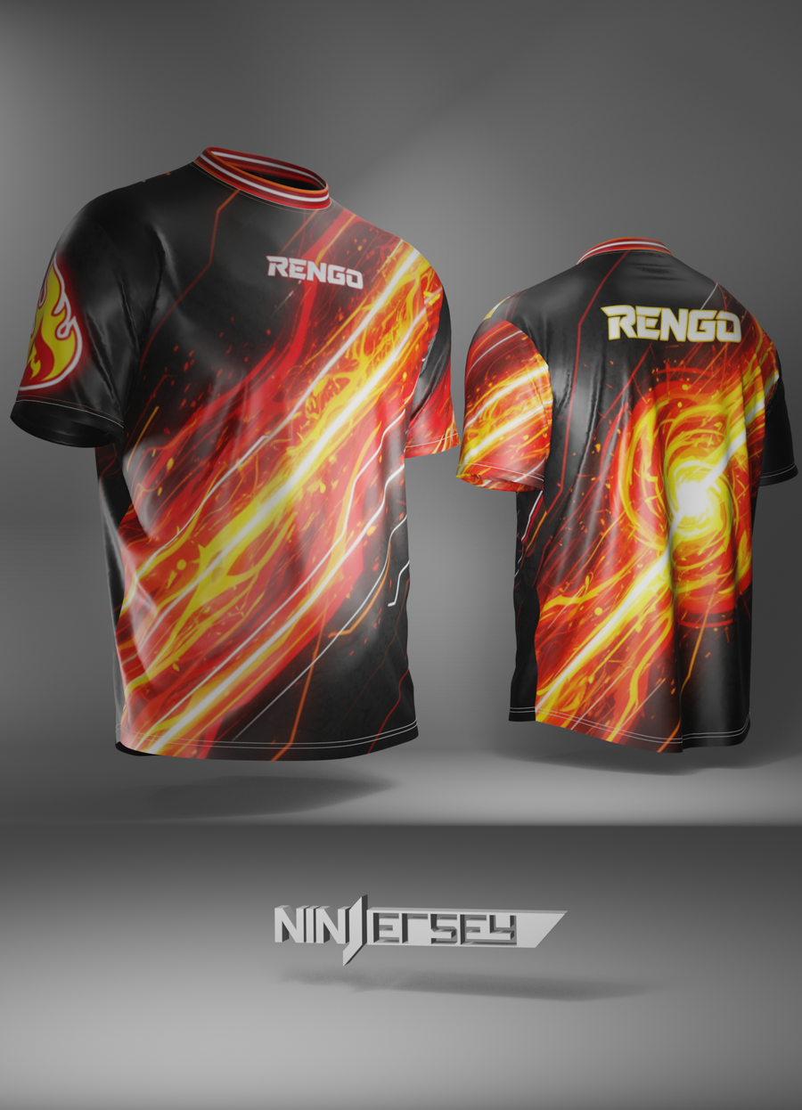 NINJENIUS Custom Jersey - Redgrounded Custom esports jersey Custom Jersey - Redgrounded