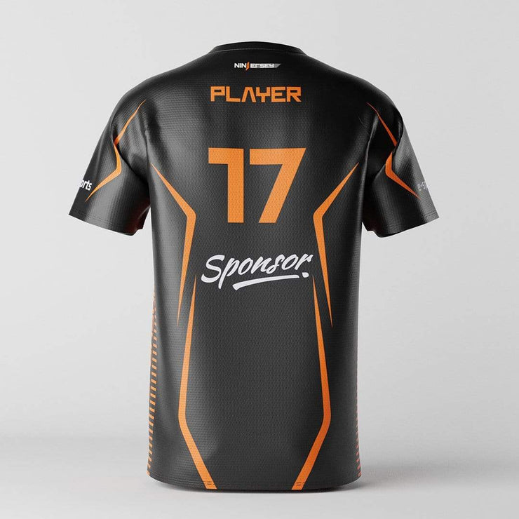 Black Pink T-shirt for E-sport Players, Gaming Jersey Design