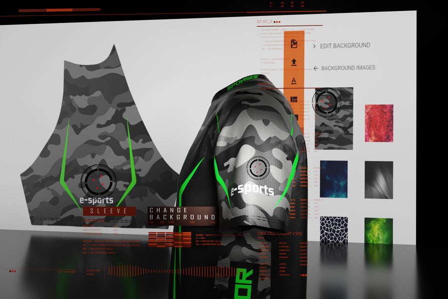 Ninjersey FROM PRINT FILE TO 3D CUSTOMIZER Custom esports jersey FROM PRINT FILE TO 3D CUSTOMIZER