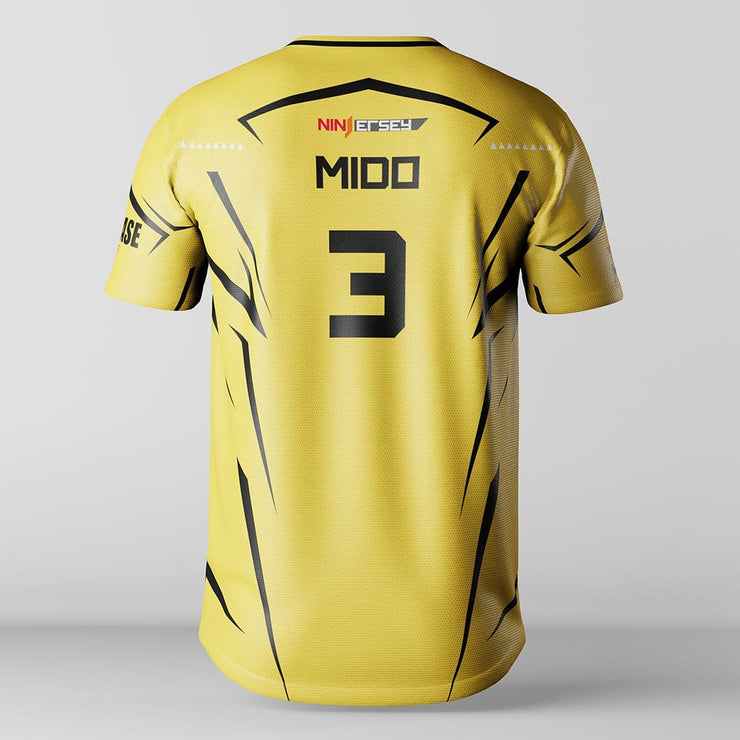 Ninjersey ROG21 Team Official Jersey - yellow version Custom esports jersey