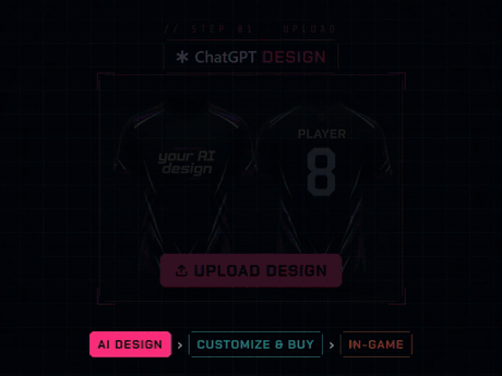 From AI design to a real, editable jersey